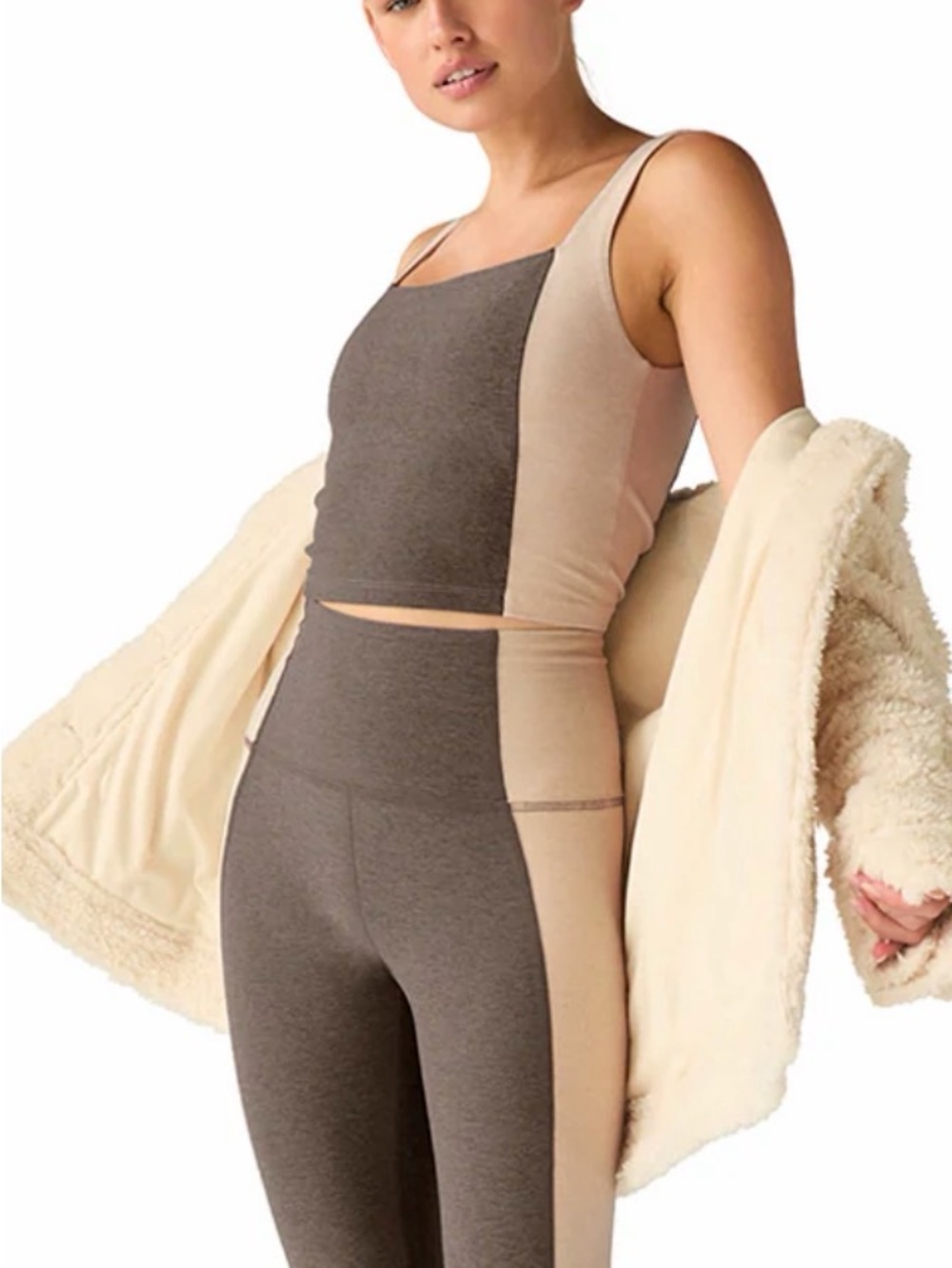 Beyond Yoga Spacedye Vitality Colorblock Cropped Tank NWT